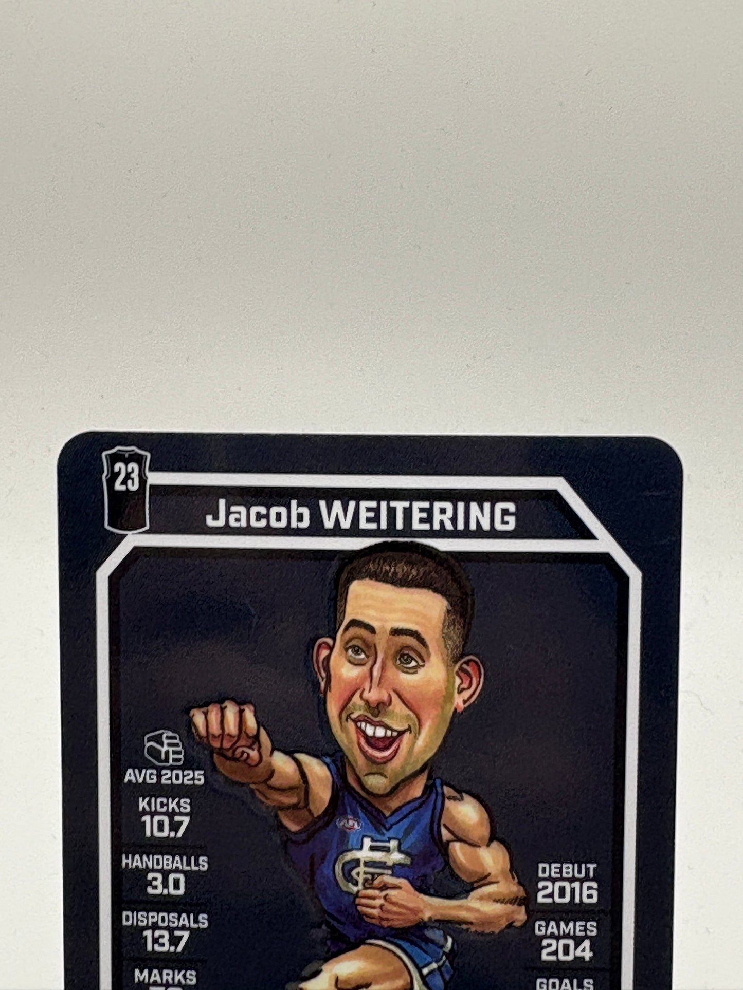 2026 Teamcoach Magic Wildcard Jacob Weitering MW-03 Carlton Blues FRENLY BRICKS - Open 7 Days