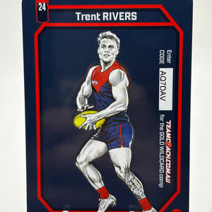 2026 AFL Teamcoach Trent Rivers Gold Sculpture Wildcard SCW-11 FRENLY BRICKS - Open 7 Days