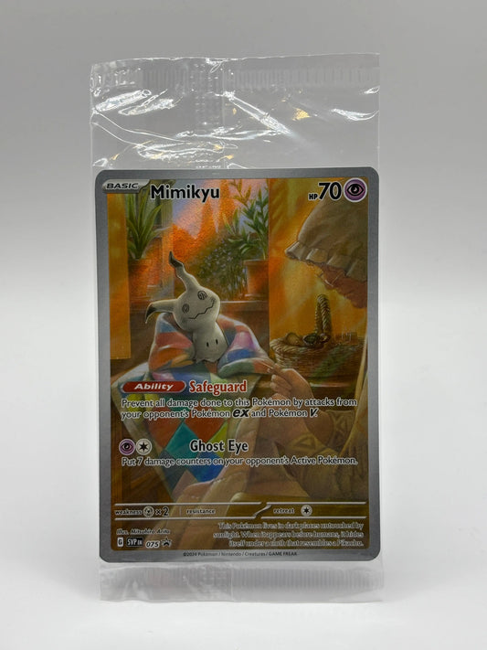 Pokemon Card Mimikyu SVP 075  Promo Sealed FRENLY BRICKS - Open 7 Days