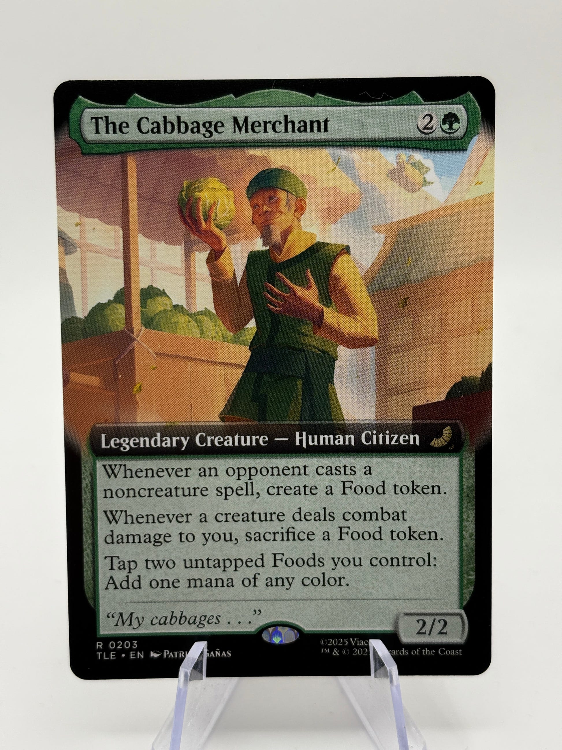 Magic The Gathering Avatar - The Cabbage Merchant R 0203 TLE FRENLY BRICKS - Open 7 Days image 1