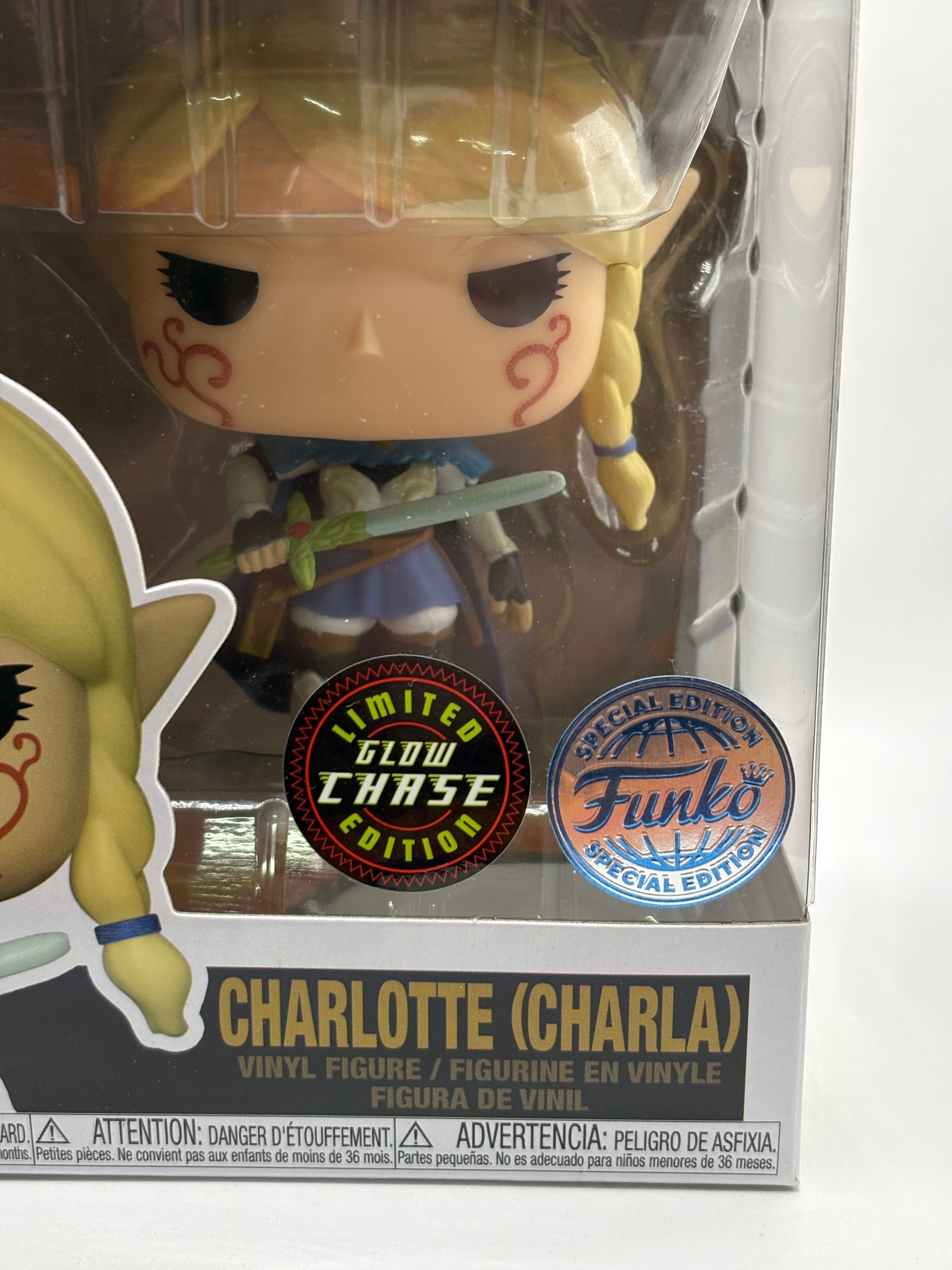 Funko POP! Animation Black Clover #1155 Charlotte Charla Limited Glow Chase FRENLY BRICKS - Open 7 Days