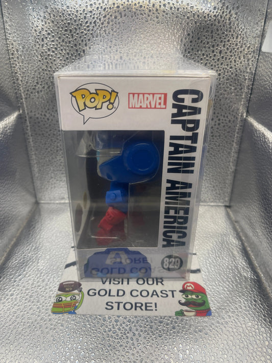 Funko POP! Marvel Avengers Mechstrike Captain America #829 Glows in the Dark FRENLY BRICKS - Open 7 Days