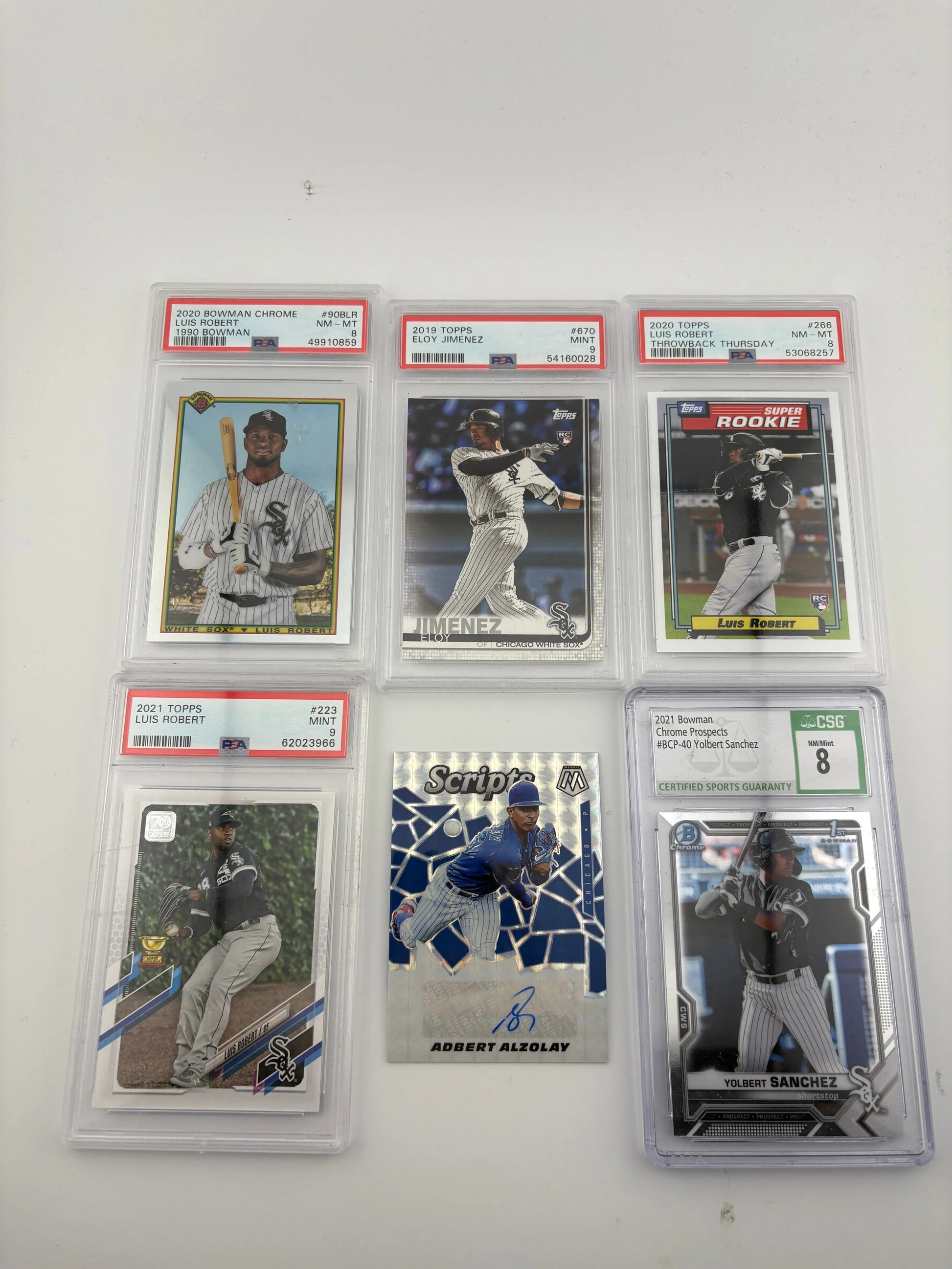 MLB Sports Chicago White Sox Card Lot - Luis Robert, Graded, Auto, Rookies FRENLY BRICKS - Open 7 Days