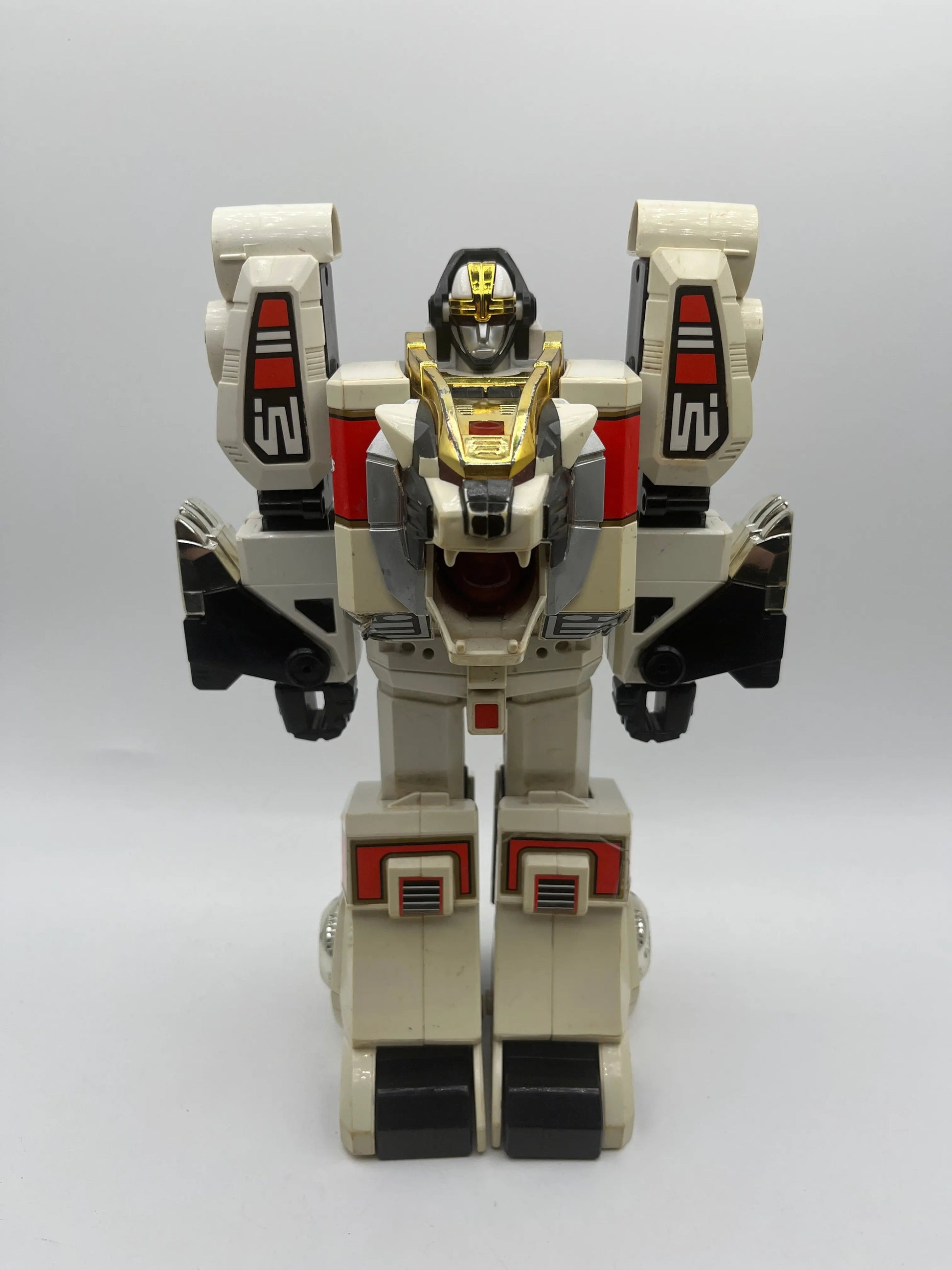 1994 Mighty Morphin' Power Rangers White Tigerzord 11" Action Figure Incomplete FRENLY BRICKS - Open 7 Days