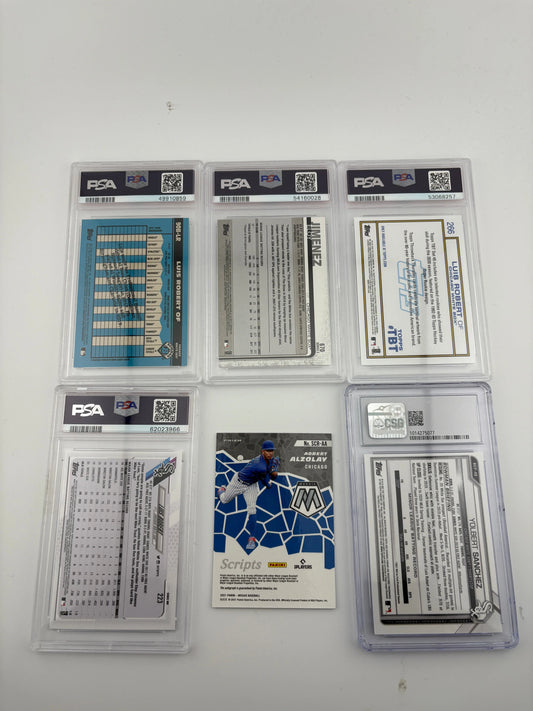 MLB Sports Chicago White Sox Card Lot - Luis Robert, Graded, Auto, Rookies FRENLY BRICKS - Open 7 Days