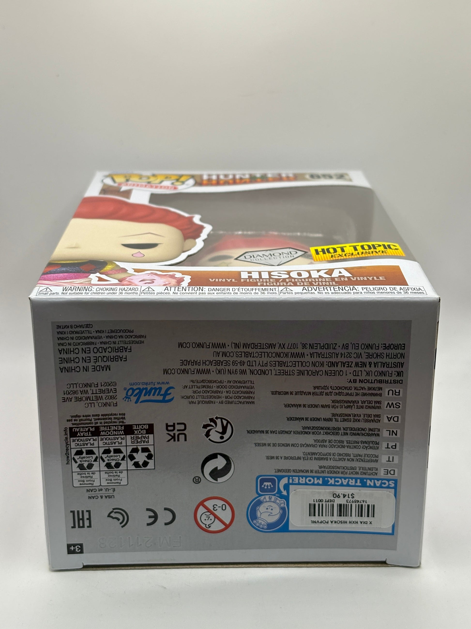 Funko POP! Animation Hunter x Hunter #652 Hisoka Diamond Hot Topic FRENLY BRICKS - Open 7 Days