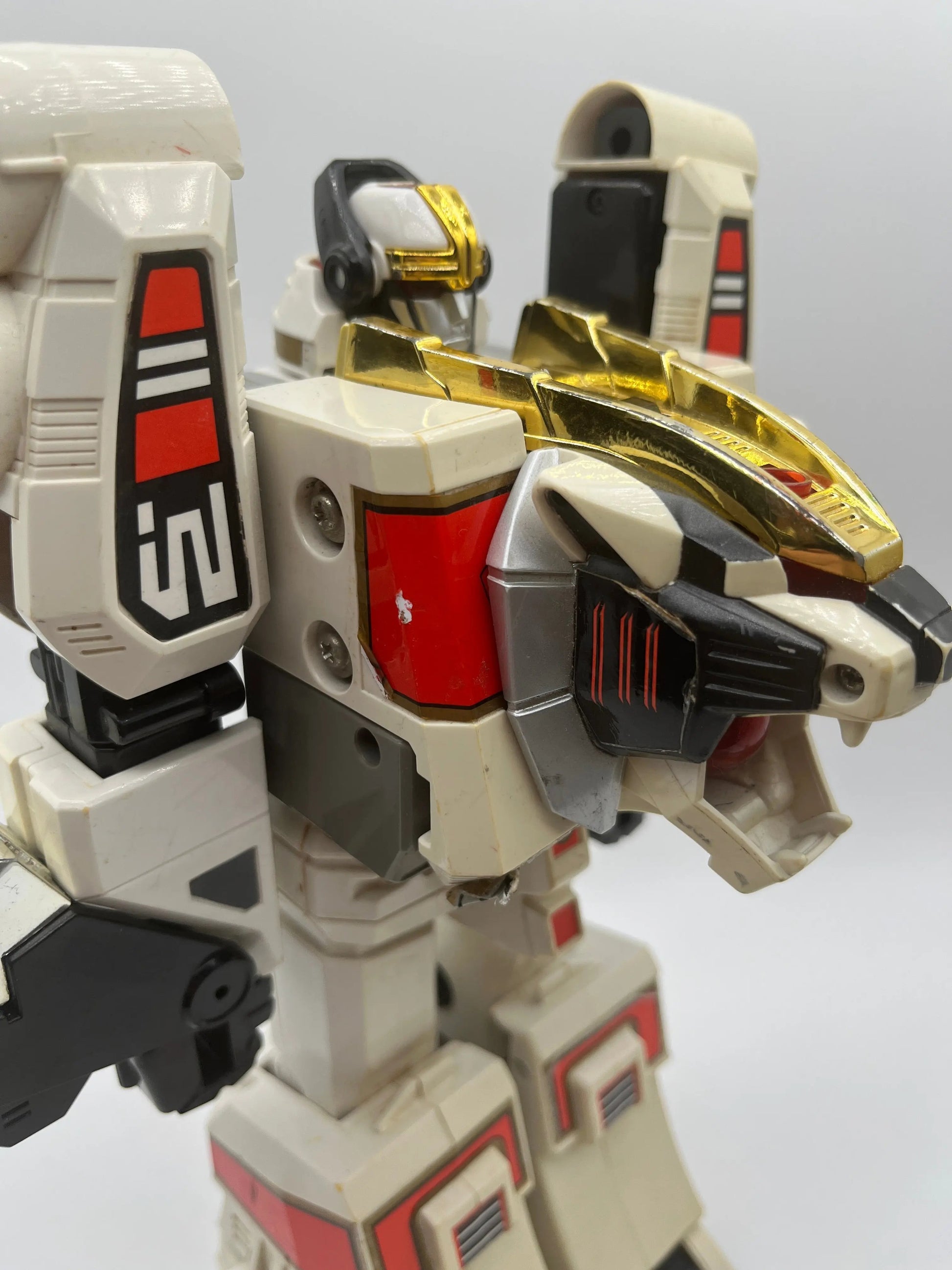 1994 Mighty Morphin' Power Rangers White Tigerzord 11" Action Figure Incomplete FRENLY BRICKS - Open 7 Days