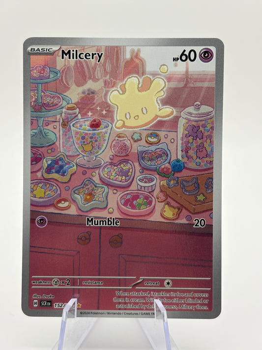 Pokemon TCG Stellar Crown - Milcery 152/142 Illustration Rare NM FRENLY BRICKS - Open 7 Days