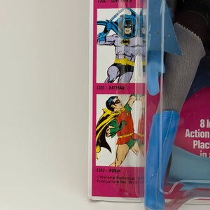 MEGO WORLD'S GREATEST SUPERHEROES (1973) - BATMAN (REMOVEABLE COWL) FIGURE ON KRESGE CARD UNPUNCHED FRENLY BRICKS - Open 7 Days