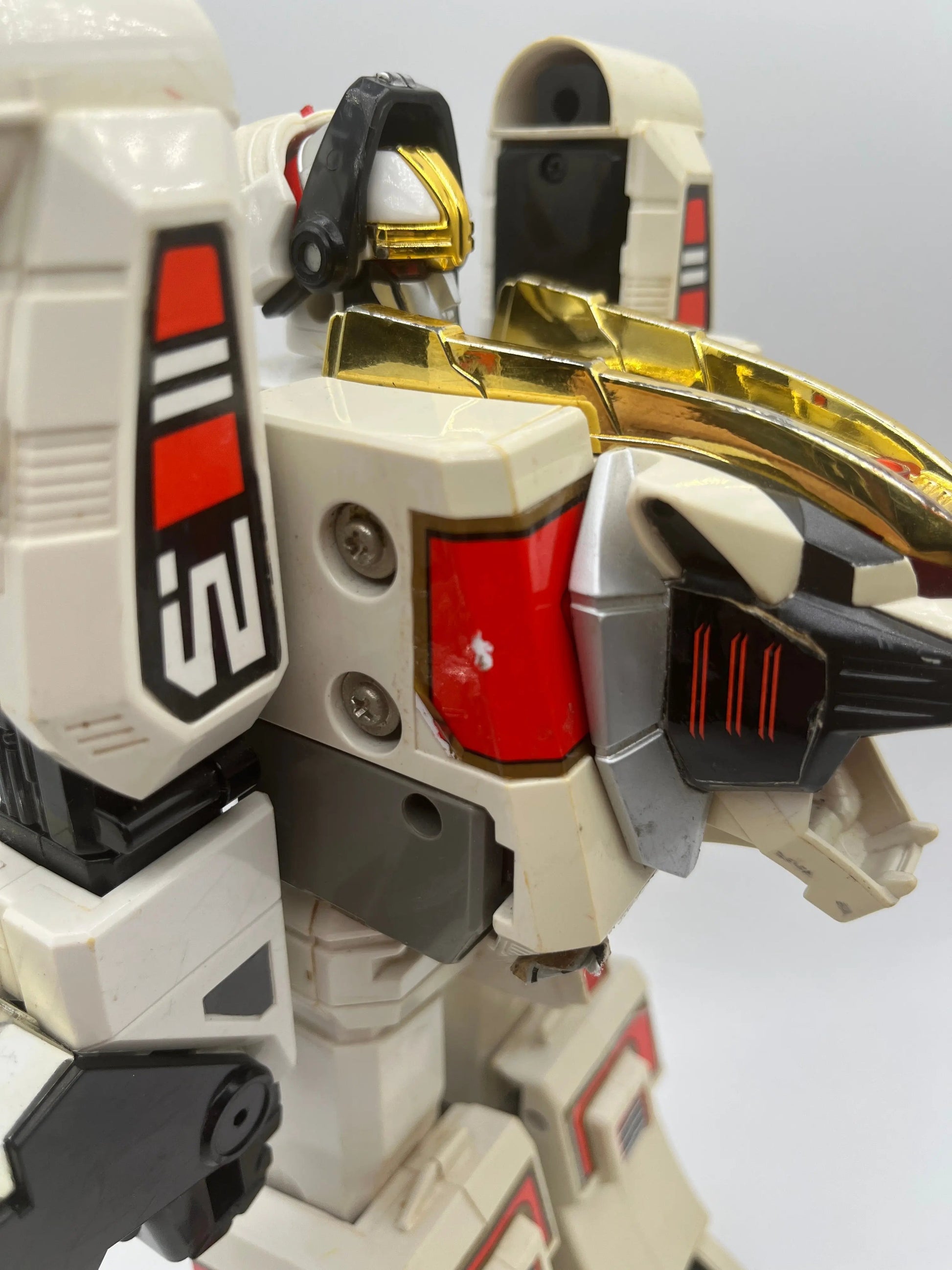 1994 Mighty Morphin' Power Rangers White Tigerzord 11" Action Figure Incomplete FRENLY BRICKS - Open 7 Days