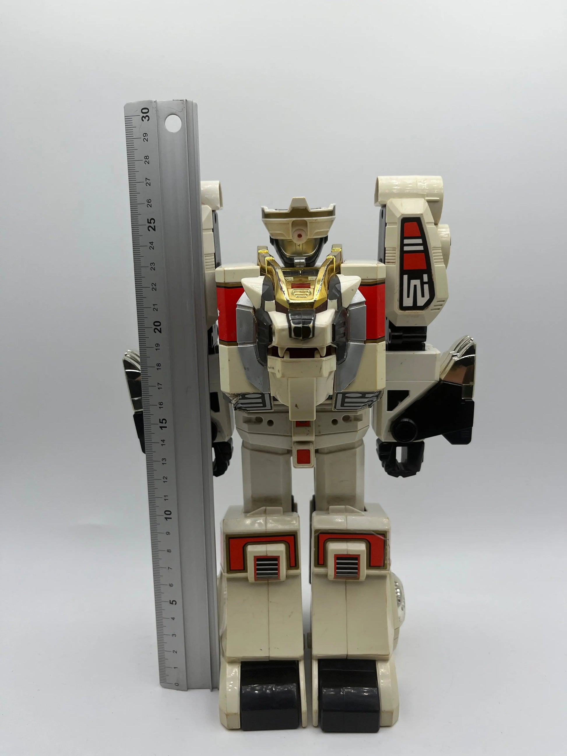 1994 Mighty Morphin' Power Rangers White Tigerzord 11" Action Figure Incomplete FRENLY BRICKS - Open 7 Days