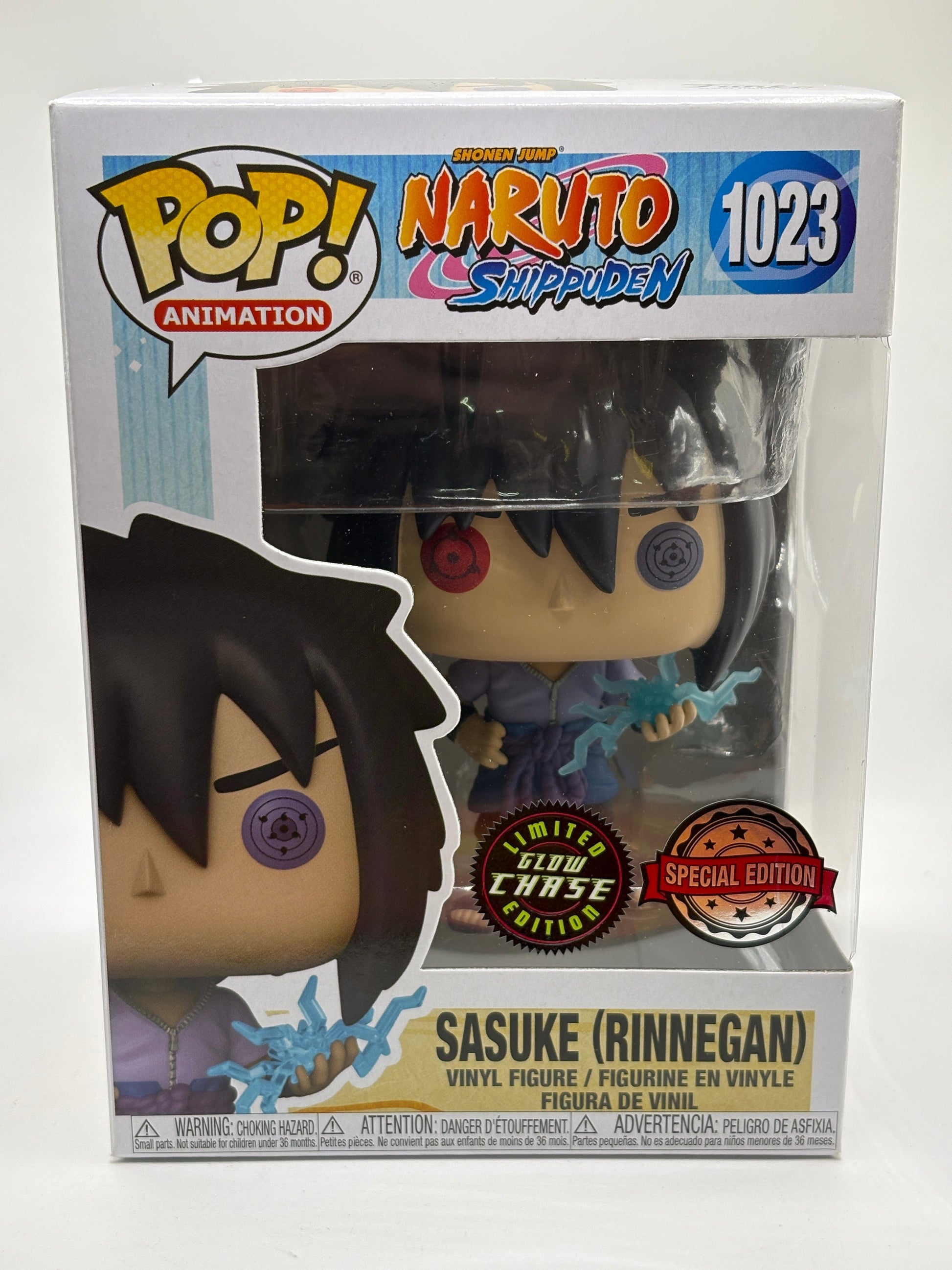 Funko POP! Animation Naruto Shippuden #1023 Sasuke Rinnegan Limited Glow Chase FRENLY BRICKS - Open 7 Days