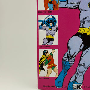 MEGO WORLD'S GREATEST SUPERHEROES (1973) - BATMAN (REMOVEABLE COWL) FIGURE ON KRESGE CARD UNPUNCHED FRENLY BRICKS - Open 7 Days