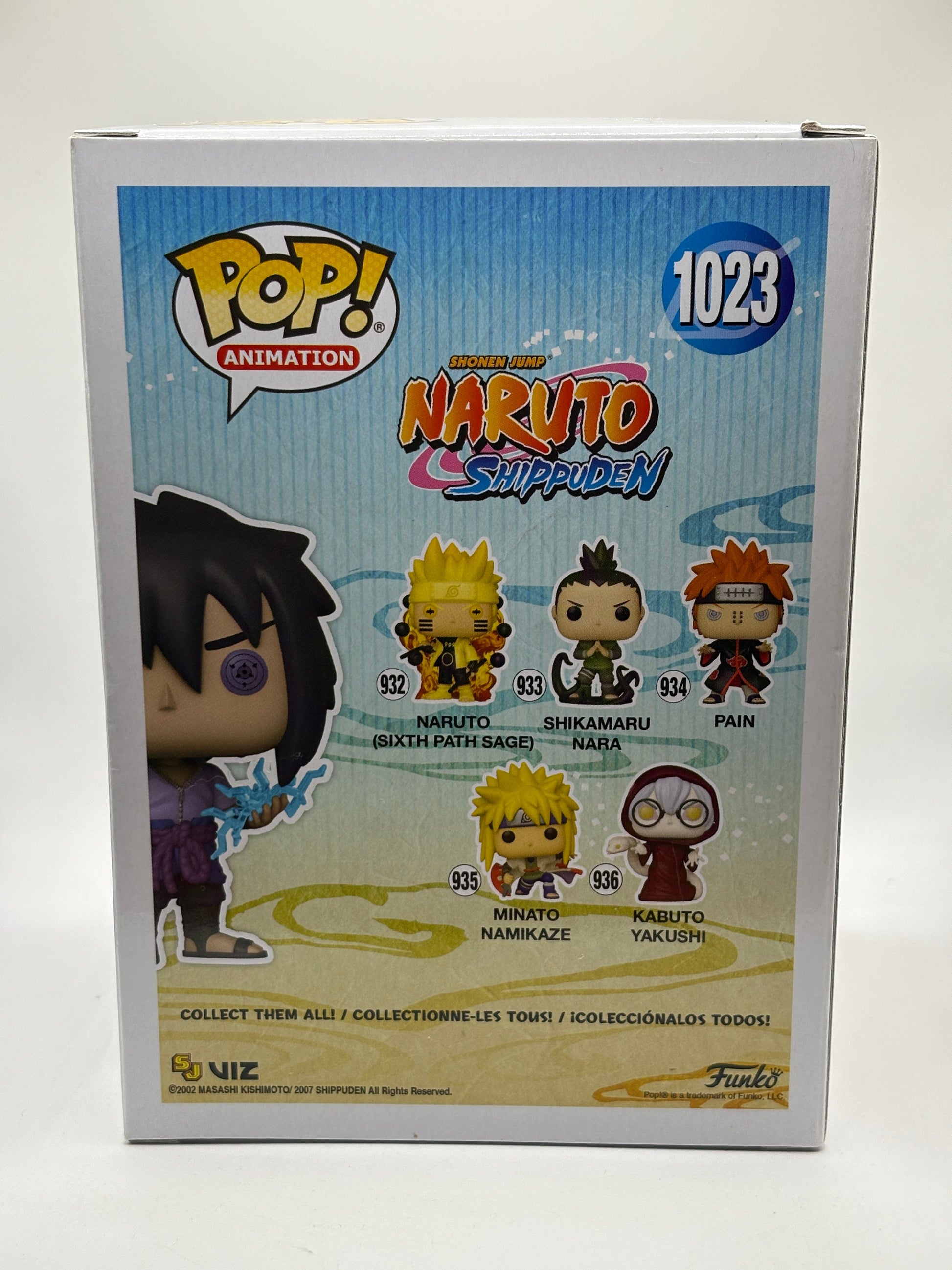Funko POP! Animation Naruto Shippuden #1023 Sasuke Rinnegan Limited Glow Chase FRENLY BRICKS - Open 7 Days