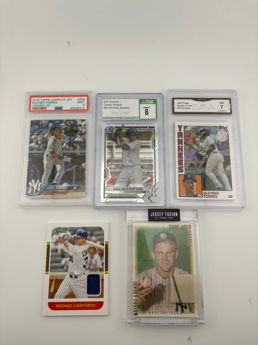 MLB Sports Card New York Yankees Lot - Graded, Gleyber Torres, Patch FRENLY BRICKS - Open 7 Days