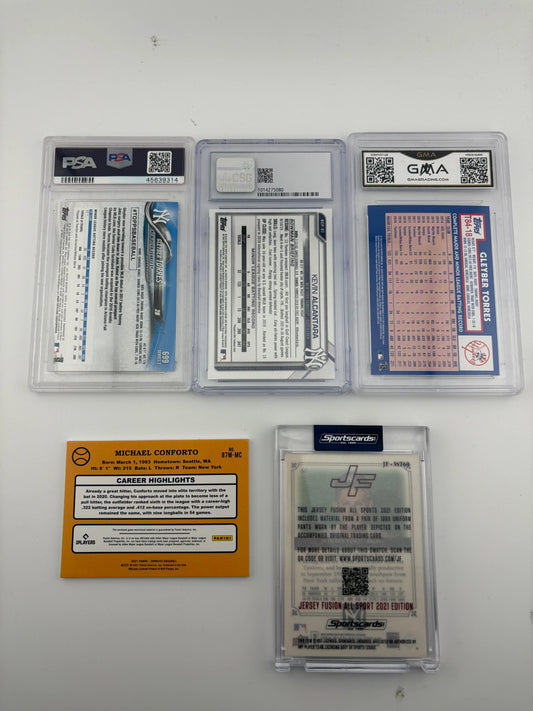 MLB Sports Card New York Yankees Lot - Graded, Gleyber Torres, Patch FRENLY BRICKS - Open 7 Days