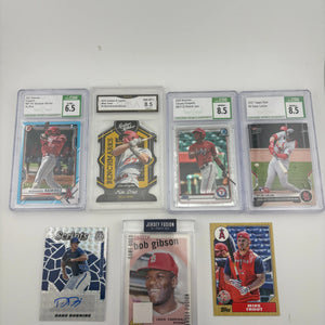 MLB Sports Card Mixed Team Lot - Graded, Mike Trout, Jersey Fusion FRENLY BRICKS - Open 7 Days