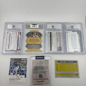 MLB Sports Card Mixed Team Lot - Graded, Mike Trout, Jersey Fusion FRENLY BRICKS - Open 7 Days