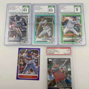 MLB Sports Card Mixed Lot 2 - Bo Jackson, Graded FRENLY BRICKS - Open 7 Days