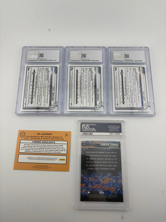 MLB Sports Card Mixed Lot 2 - Bo Jackson, Graded FRENLY BRICKS - Open 7 Days