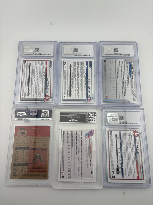 MLB Sports Card Mixed Graded Lot - Alex Kirilloff, Numbered, Rookies FRENLY BRICKS - Open 7 Days