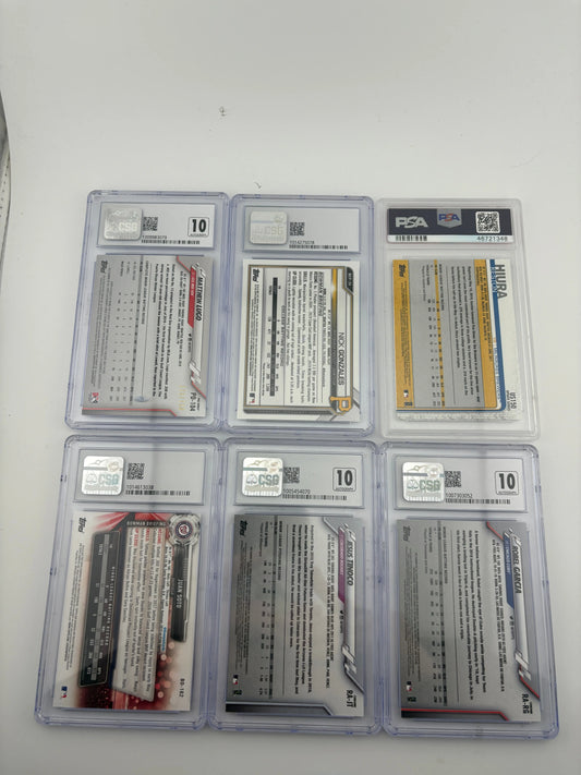 MLB Sports Mixed Card Graded Lot - Graded, Auto, Juan Soto, Rookies FRENLY BRICKS - Open 7 Days