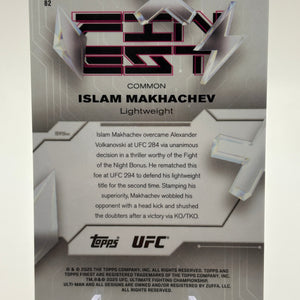 2025 Topps Finest UFC Islam Makhachev  Common Refractor /25 FRENLY BRICKS - Open 7 Days