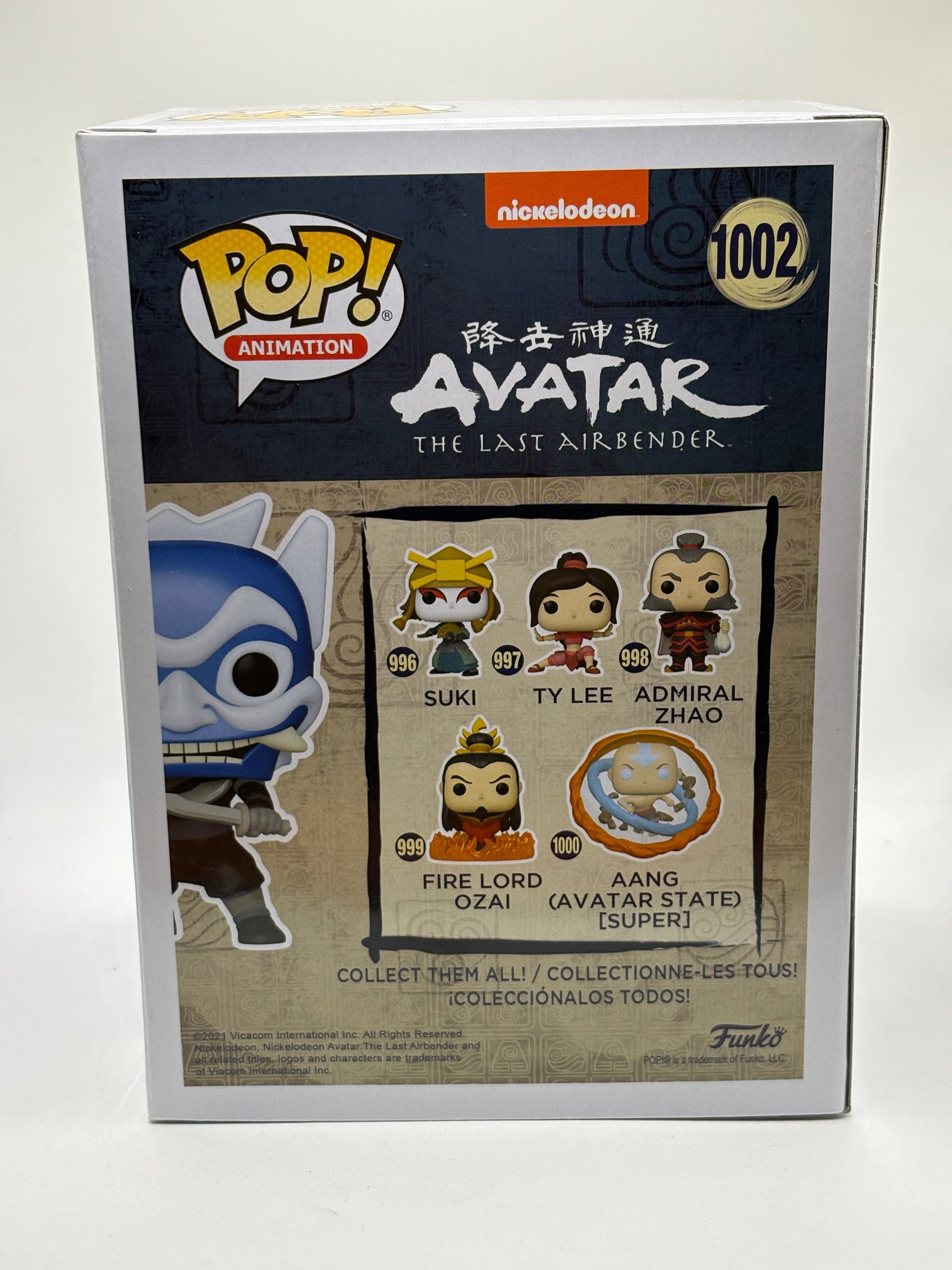 Funko POP! Animation Avatar #1002 The Blue Spirit Limited Glow Chase FRENLY BRICKS - Open 7 Days