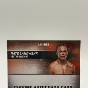 2025 Nate Landwehr Stadium Club UFC Chrome Auto Orange Refractor /25 FRENLY BRICKS - Open 7 Days