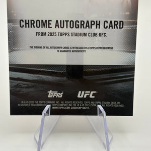 2025 Nate Landwehr Stadium Club UFC Chrome Auto Orange Refractor /25 FRENLY BRICKS - Open 7 Days
