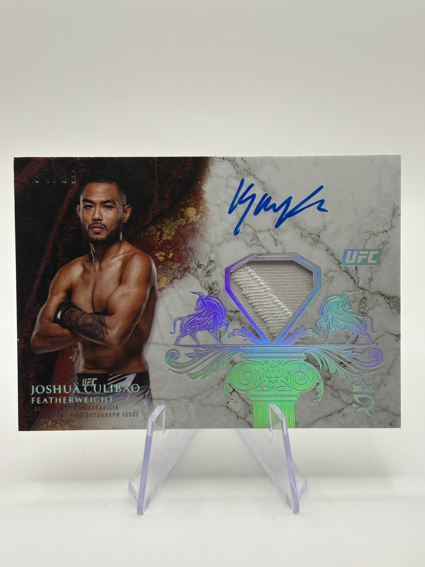 2025 Topps Royalty UFC JOSHUA CULIBAO Royalty Relic Signatures Patch Auto /99 FRENLY BRICKS - Open 7 Days