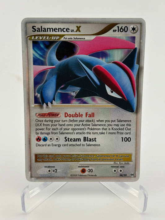Pokemon Card Salamence LV. X 98/99 Arceus HOLO RARE - LP FRENLY BRICKS - Open 7 Days