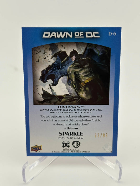 2023-24 Upper Deck DC Annual Dawn of DC Sparkle /99 Batman #D-6 FRENLY BRICKS - Open 7 Days