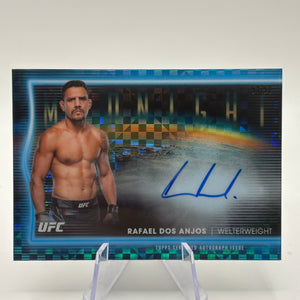 2025 Topps Midnight UFC - Horizon Signatures Rafael Dos Anjos Auto Blue 25/25 Book End FRENLY BRICKS - Open 7 Days
