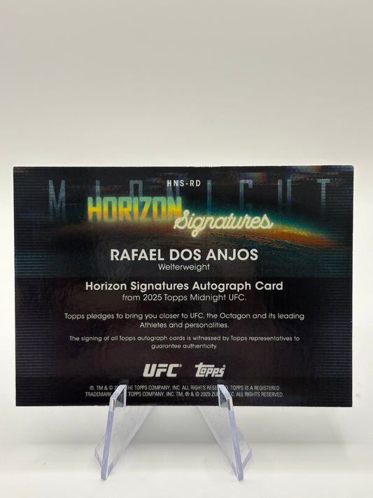 2025 Topps Midnight UFC - Horizon Signatures Rafael Dos Anjos Auto Blue 25/25 Book End FRENLY BRICKS - Open 7 Days