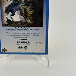2023-24 Upper Deck DC Annual Dawn of DC Sparkle /99 Batman #D-6 FRENLY BRICKS - Open 7 Days
