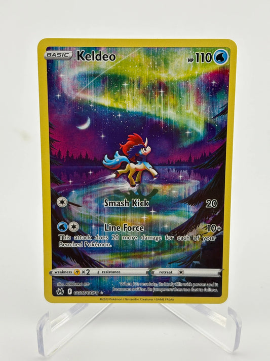 Pokémon TCG Keldeo Crown Zenith: Galarian Gallery GG07/GG70 NM FRENLY BRICKS - Open 7 Days