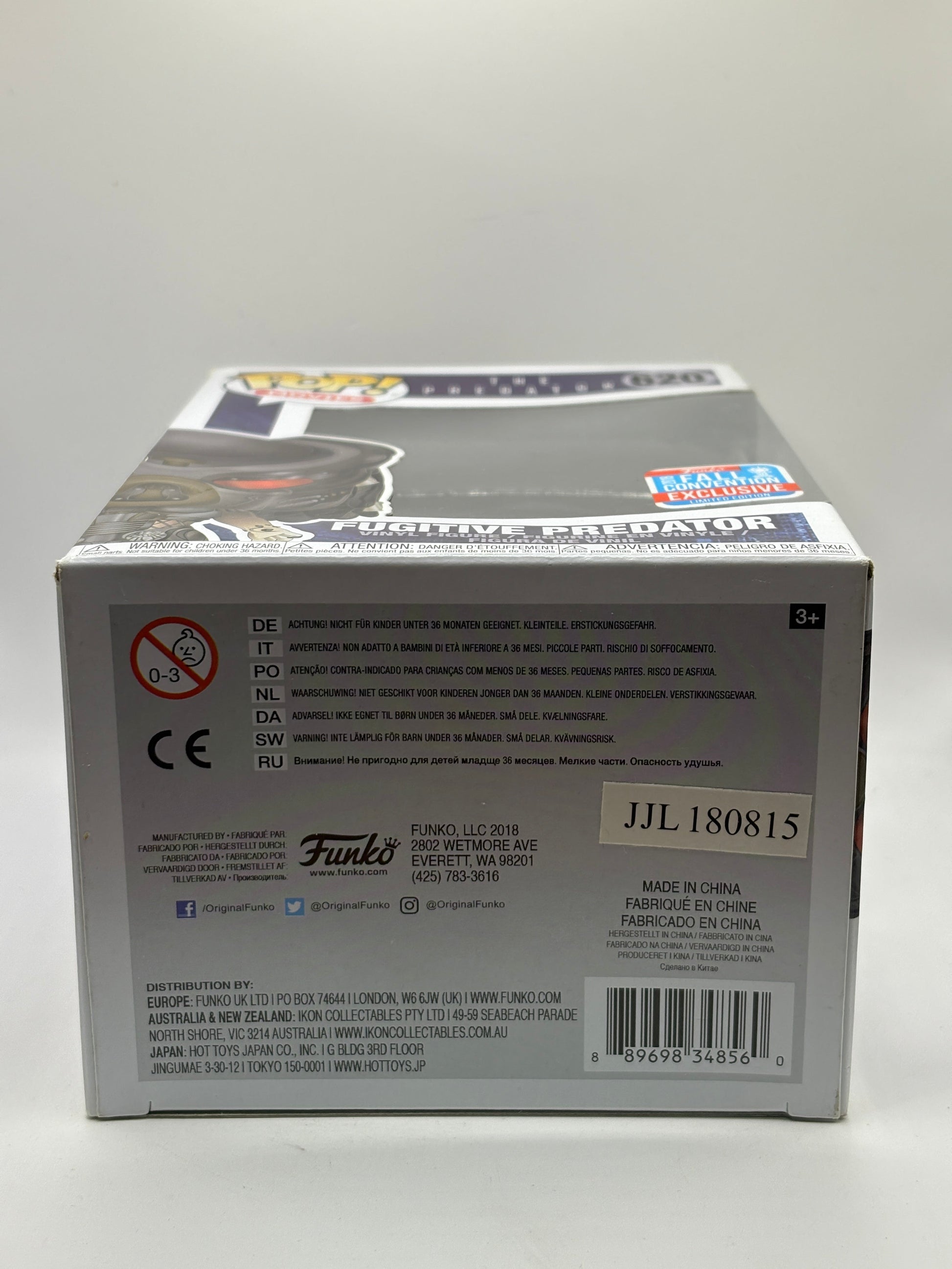 Funko POP! Movies The Predator #620 Fugitive Predator 2018 Fall Convention FRENLY BRICKS - Open 7 Days