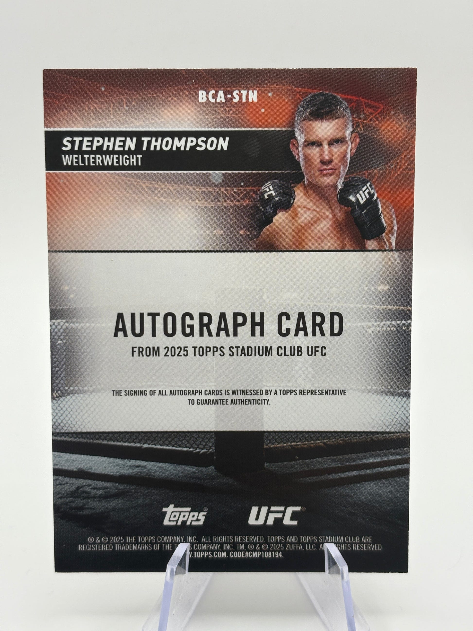 Stephen Thompson 2025 Topps Stadium Club On-Card Autograph 3/25 #BCA-STN FRENLY BRICKS - Open 7 Days image 3