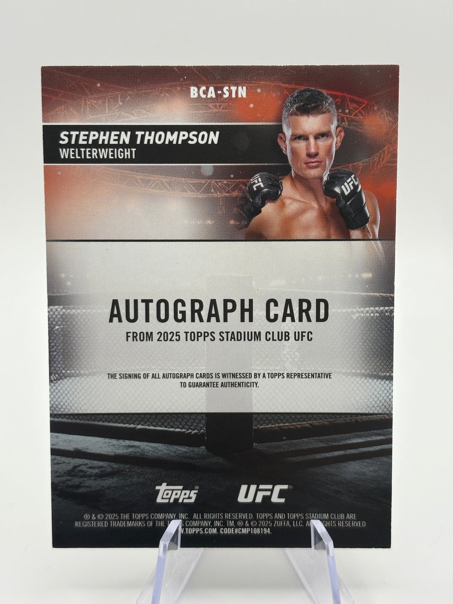 Stephen Thompson 2025 Topps Stadium Club On-Card Autograph 3/25 #BCA-STN FRENLY BRICKS - Open 7 Days