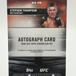 Stephen Thompson 2025 Topps Stadium Club On-Card Autograph 3/25 #BCA-STN FRENLY BRICKS - Open 7 Days