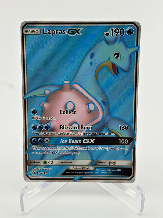 Lapras GX 139/149 SM Base Set Full Art Ultra Rare Pokemon Card NM FRENLY BRICKS - Open 7 Days