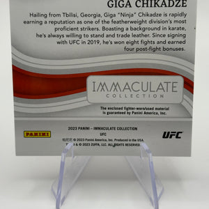 2023 Panini Immaculate UFC Jumbo Memorabilia Jersey /10 Giga Chikadze FRENLY BRICKS - Open 7 Days