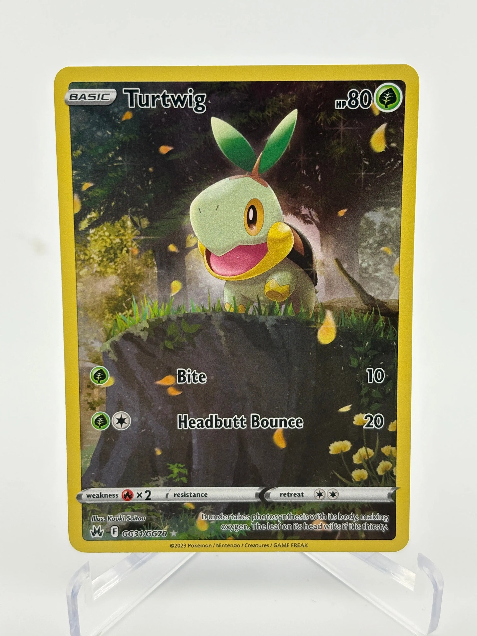 Turtwig GG31/GG70 Crown Zenith: Galarian Gallery Holo Pokemon TCG - NM (1) FRENLY BRICKS - Open 7 Days