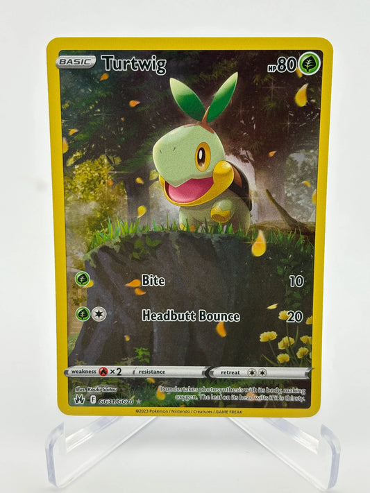 Turtwig GG31/GG70 Crown Zenith: Galarian Gallery Holo Pokemon TCG - NM (2) FRENLY BRICKS - Open 7 Days