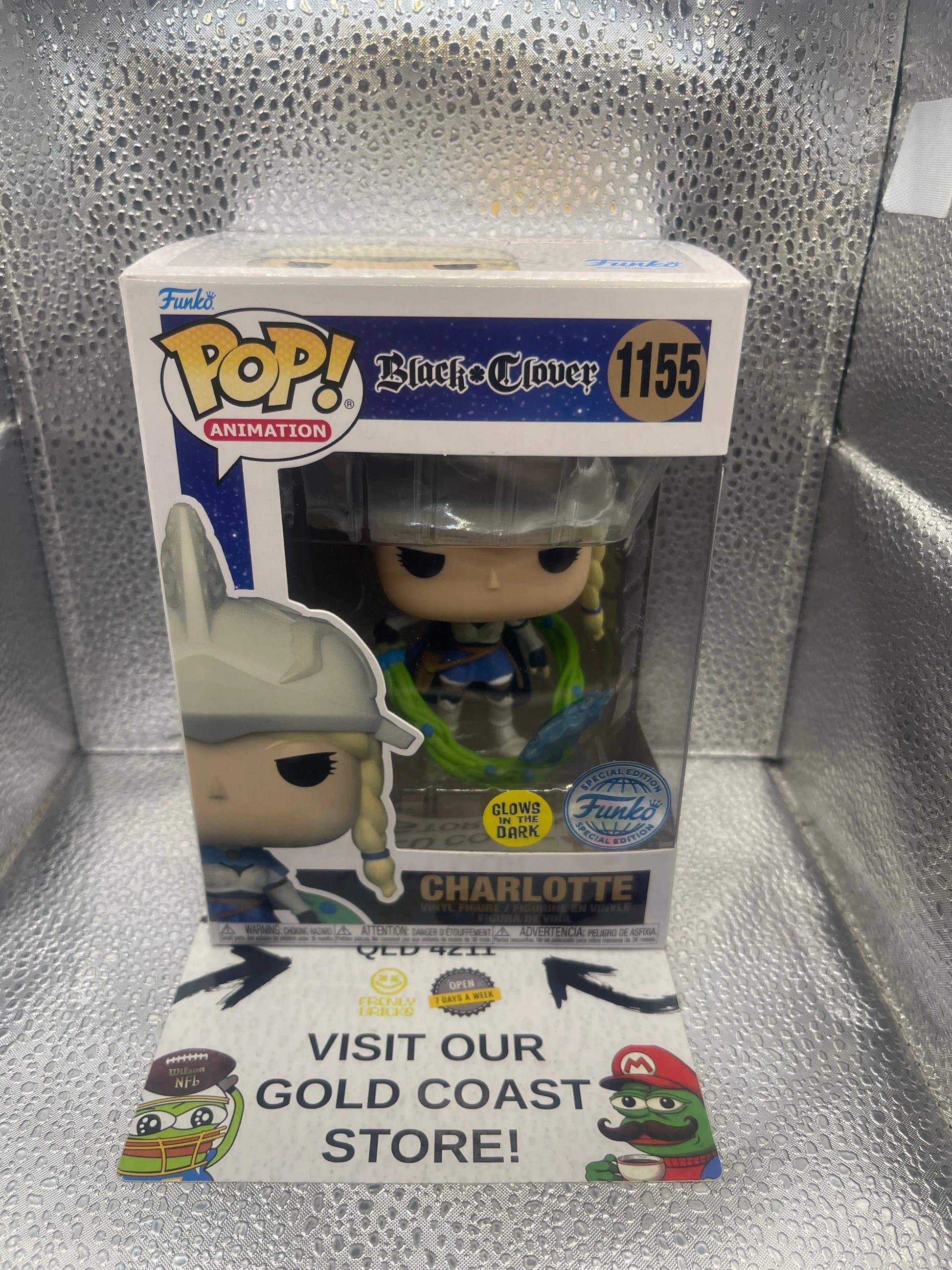 Funko Pop! Anime Black Clover Charlotte Glows Special Edition #1155 FRENLY BRICKS - Open 7 Days