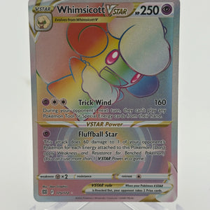 Pokemon Sword and Shield Brilliant Stars Whimsicott V Star 175/172 Hyper Rare NM FRENLY BRICKS - Open 7 Days