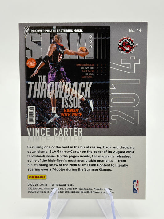 2020-21 Panini NBA Hoops Vince Carter SLAM Insert #14 FRENLY BRICKS - Open 7 Days