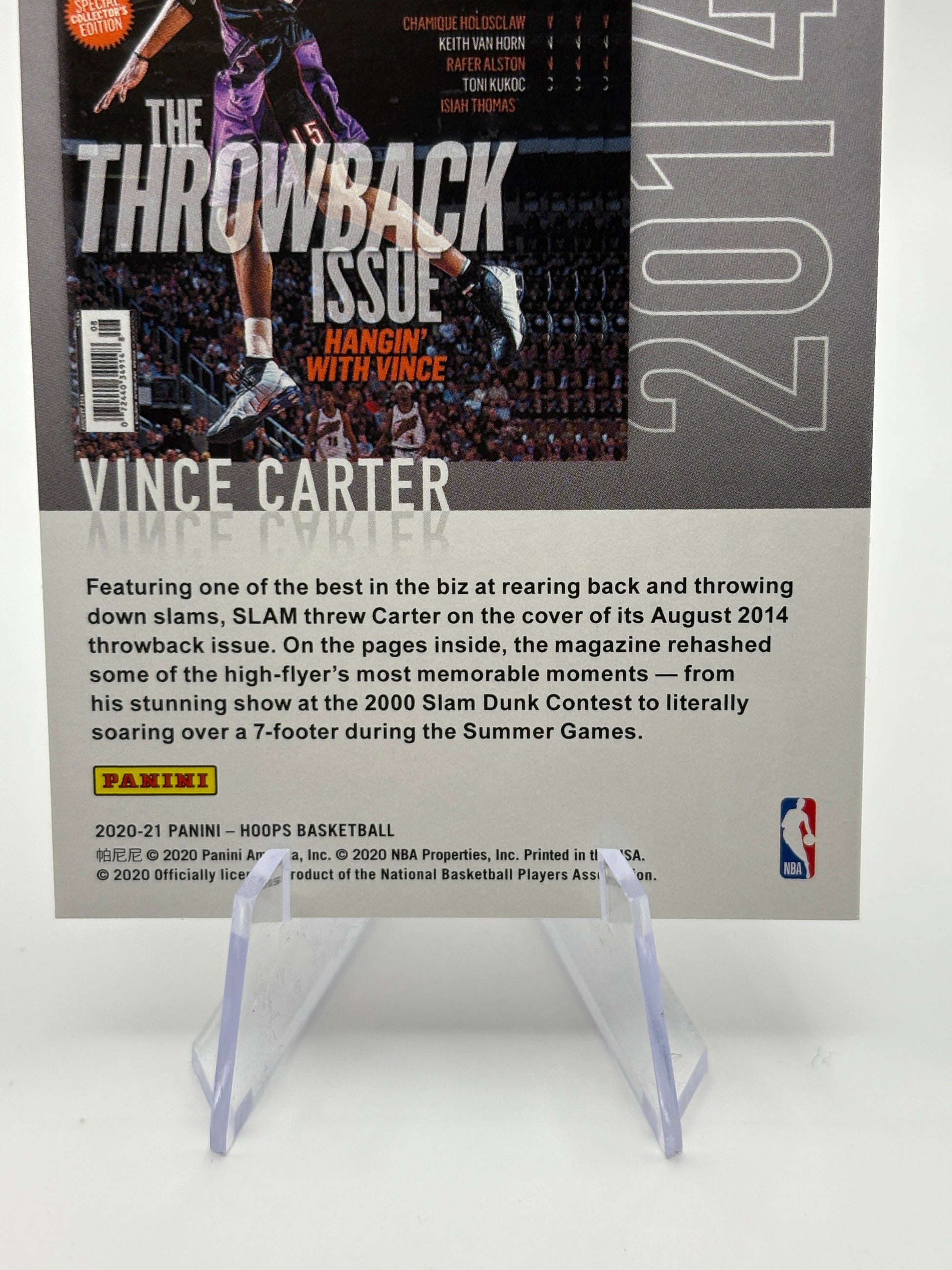 2020-21 Panini NBA Hoops Vince Carter SLAM Insert #14 FRENLY BRICKS - Open 7 Days image 4