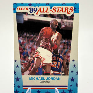 1989-90 Fleer Basketball #3 Michael Jordan '89 All-Stars Sticker Bulls HOF FRENLY BRICKS - Open 7 Days